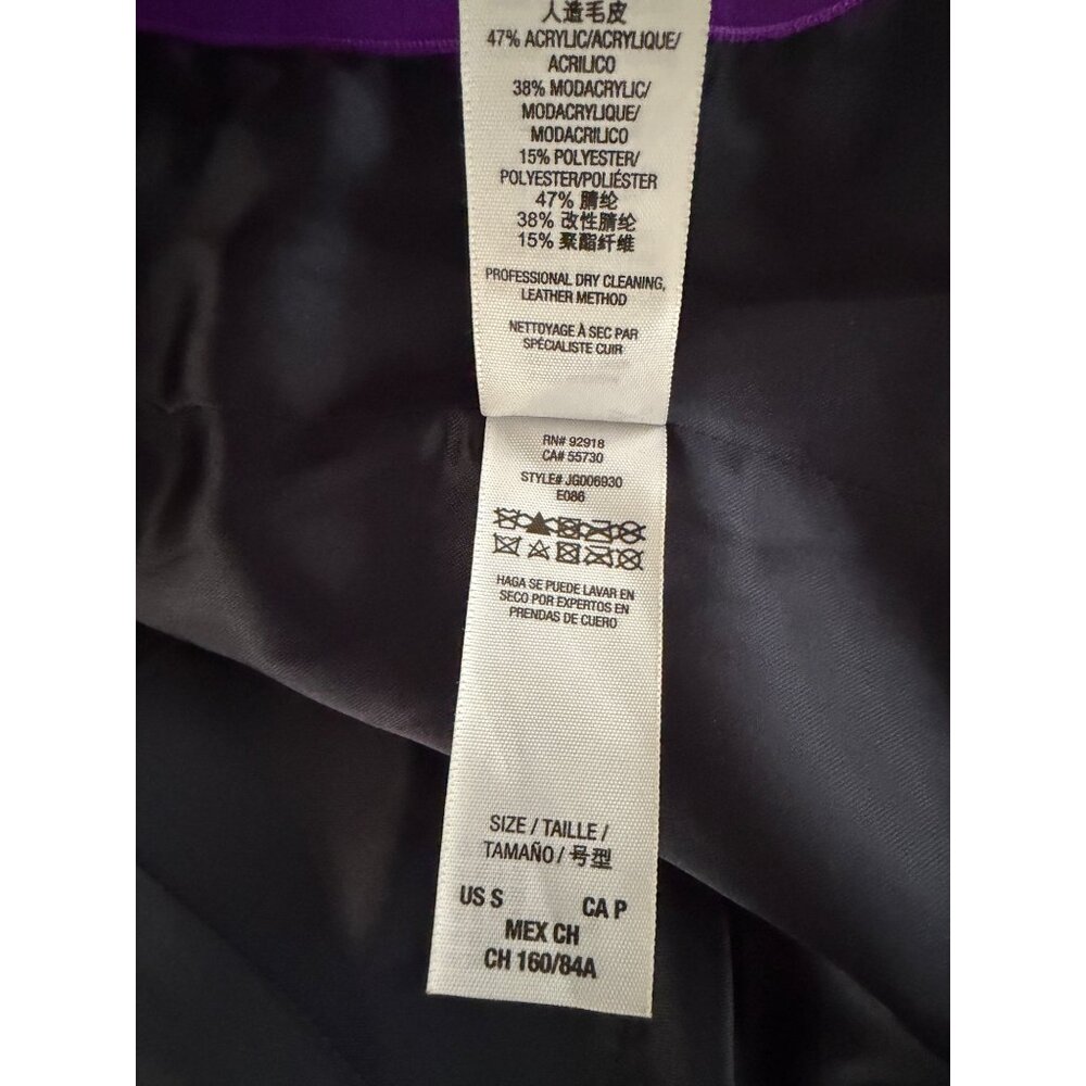 VTG Juicy Couture Black Wool Blend Faux Fur Trim Hooded Toggle Coat| Y2K Mobwife - Picture 16 of 16